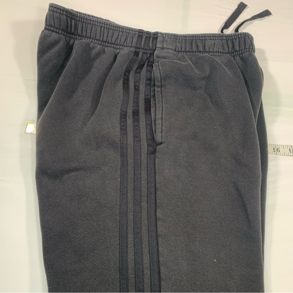 Adidas Unisex Track Fleece lined Jogger Pants Black Meduim - Picture 11 of 14